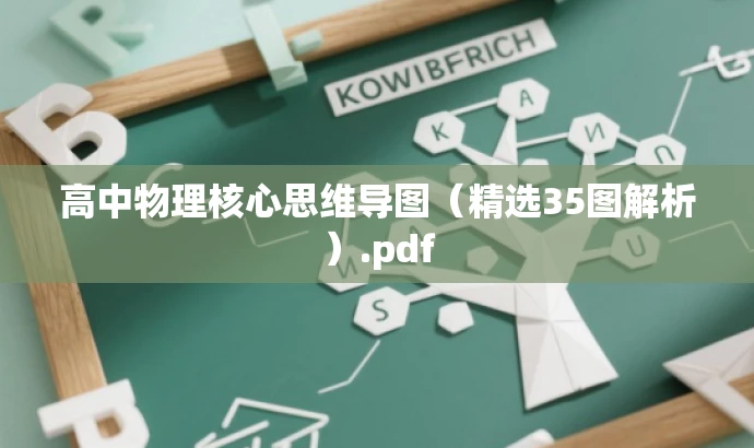 高中物理核心思维导图(精选35图解析).pdf 高中物理核心思维导图(精选35图解析).pdf