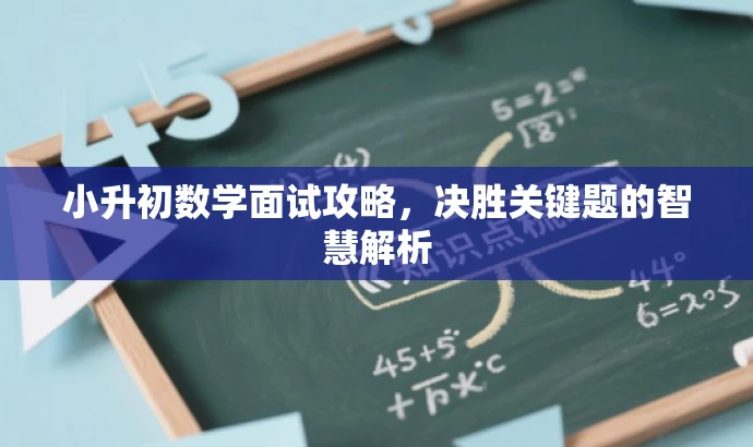 小升初数学面试攻略,决胜关键题的智慧解析 小升初数学面试攻略,决胜关键题的智慧解析
