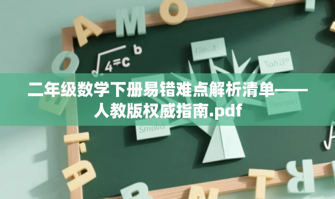 二年级数学下册易错难点解析清单——人教版权威指南.pdf 二年级数学下册易错难点解析清单——人教版权威指南.pdf