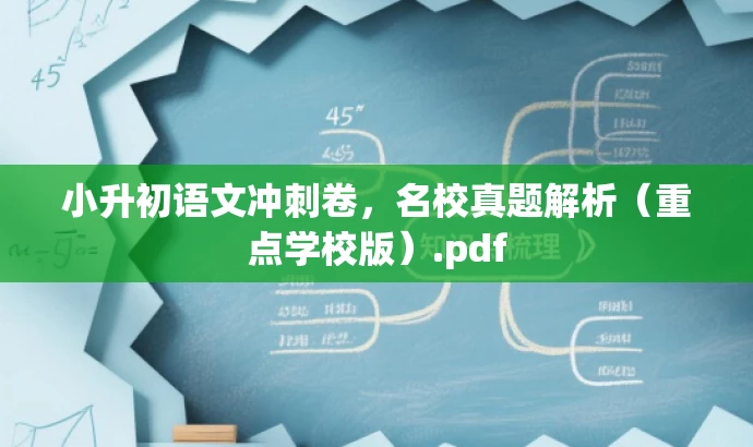 小升初语文冲刺卷,名校真题解析(重点学校版).pdf 小升初语文冲刺卷,名校真题解析(重点学校版).pdf