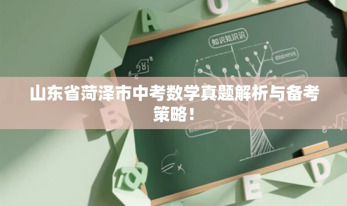 山东省菏泽市中考数学真题解析与备考策略! 山东省菏泽市中考数学真题解析与备考策略!