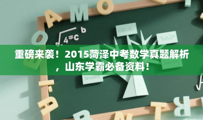 重磅来袭！2015菏泽中考数学真题解析，山东学霸必备资料！