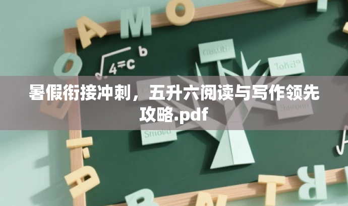 暑假衔接冲刺,五升六阅读与写作领先攻略.pdf 暑假衔接冲刺,五升六阅读与写作领先攻略.pdf