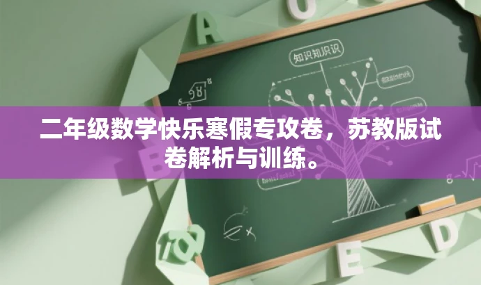 二年级数学快乐寒假专攻卷，苏教版试卷解析与训练。