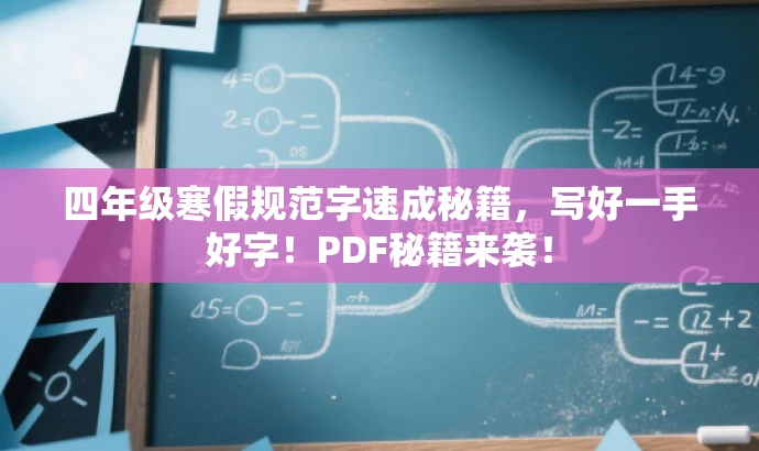 四年级寒假规范字速成秘籍,写好一手好字!PDF秘籍来袭! 四年级寒假规范字速成秘籍,写好一手好字!PDF秘籍来袭!