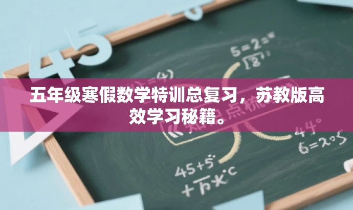 五年级寒假数学特训总复习,苏教版高效学习秘籍。 五年级寒假数学特训总复习,苏教版高效学习秘籍。