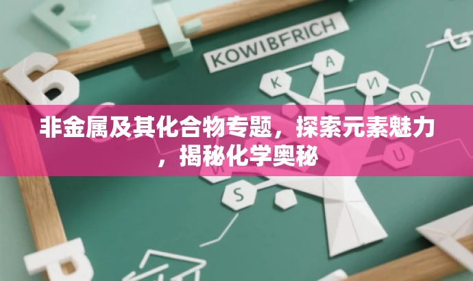 非金属及其化合物专题，探索元素魅力，揭秘化学奥秘