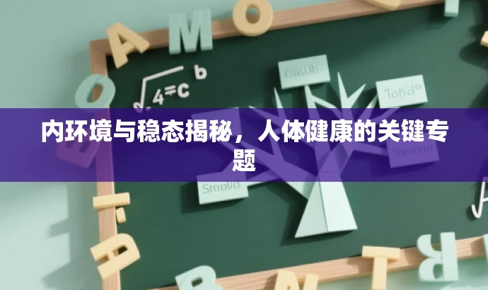 内环境与稳态揭秘,人体健康的关键专题 内环境与稳态揭秘,人体健康的关键专题