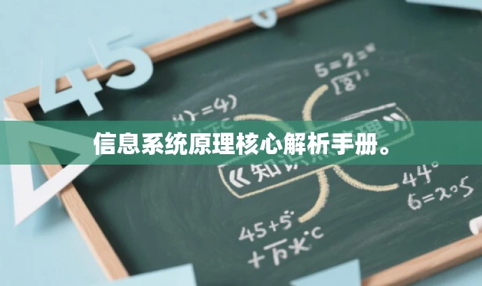 信息系统原理核心解析手册。 信息系统原理核心解析手册。