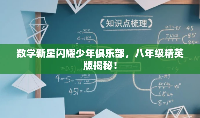 数学新星闪耀少年俱乐部,八年级精英版揭秘! 数学新星闪耀少年俱乐部,八年级精英版揭秘!