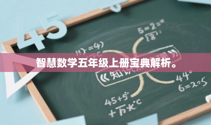 智慧数学五年级上册宝典解析。 智慧数学五年级上册宝典解析。