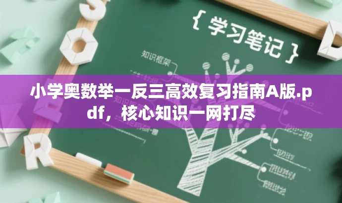 小学奥数举一反三高效复习指南A版.pdf,核心知识一网打尽 小学奥数举一反三高效复习指南A版.pdf,核心知识一网打尽