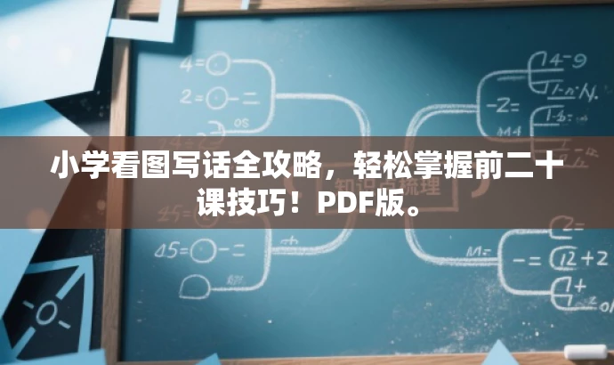 小学看图写话全攻略,轻松掌握前二十课技巧!PDF版。 小学看图写话全攻略,轻松掌握前二十课技巧!PDF版。