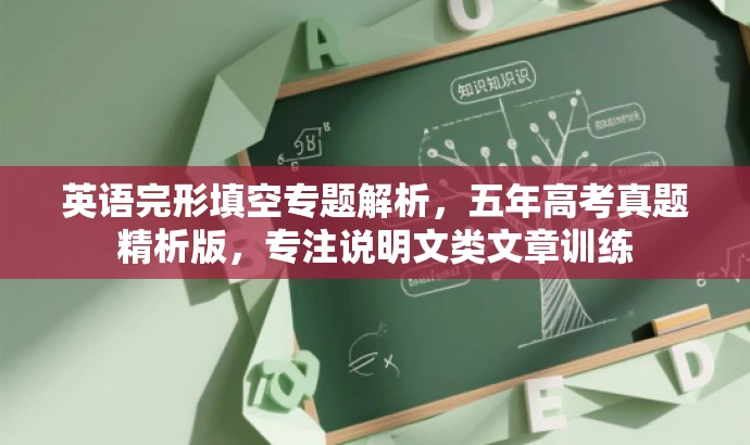 英语完形填空专题解析,五年高考真题精析版,专注说明文类文章训练 英语完形填空专题解析,五年高考真题精析版,专注说明文类文章训练