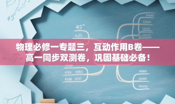 物理必修一专题三,互动作用B卷——高一同步双测卷,巩固基础必备! 物理必修一专题三,互动作用B卷——高一同步双测卷,巩固基础必备!