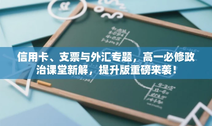 信用卡、支票与外汇专题,高一必修政治课堂新解,提升版重磅来袭! 信用卡、支票与外汇专题,高一必修政治课堂新解,提升版重磅来袭!