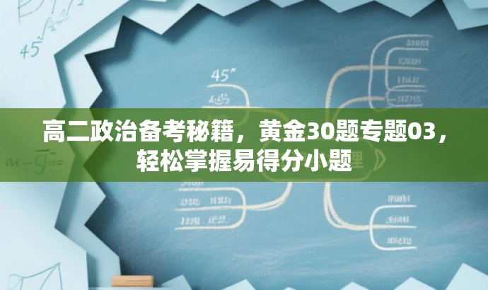 高二政治备考秘籍，黄金30题专题03，轻松掌握易得分小题