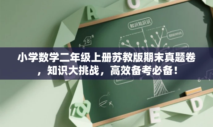 小学数学二年级上册苏教版期末真题卷,知识大挑战,高效备考必备! 小学数学二年级上册苏教版期末真题卷,知识大挑战,高效备考必备!