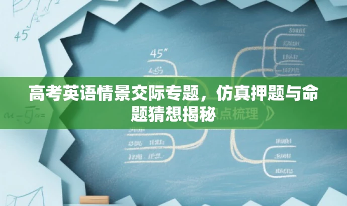高考英语情景交际专题,仿真押题与命题猜想揭秘 高考英语情景交际专题,仿真押题与命题猜想揭秘