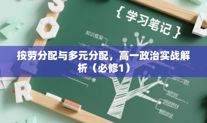 按劳分配与多元分配,高一政治实战解析(必修1) 按劳分配与多元分配,高一政治实战解析(必修1)
