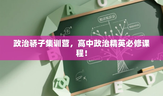 政治骄子集训营,高中政治精英必修课程! 政治骄子集训营,高中政治精英必修课程!