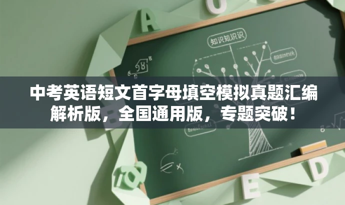中考英语短文首字母填空模拟真题汇编解析版,全国通用版,专题突破! 中考英语短文首字母填空模拟真题汇编解析版,全国通用版,专题突破!