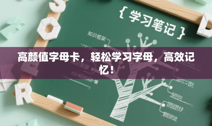 高颜值字母卡,轻松学习字母,高效记忆! 高颜值字母卡,轻松学习字母,高效记忆!