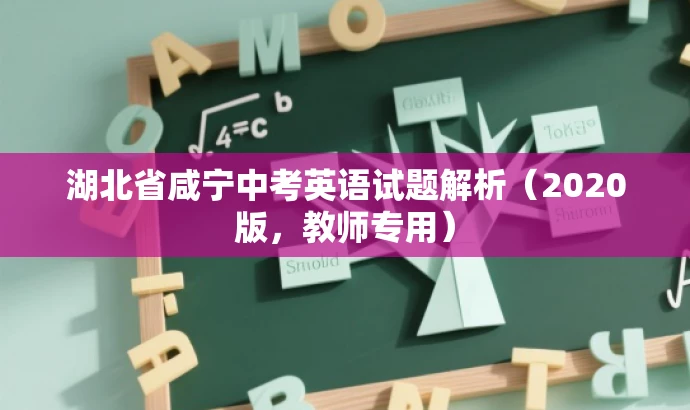 湖北省咸宁中考英语试题解析(2020版,教师专用) 湖北省咸宁中考英语试题解析(2020版,教师专用)
