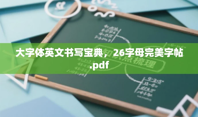 大字体英文书写宝典,26字母完美字帖.pdf 大字体英文书写宝典,26字母完美字帖.pdf