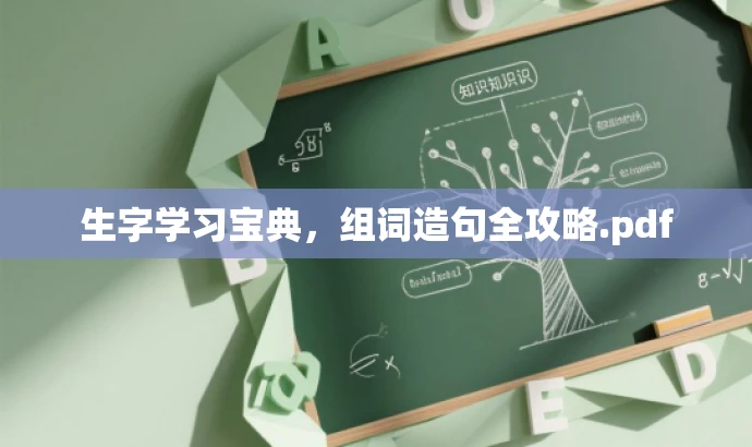 生字学习宝典,组词造句全攻略.pdf 生字学习宝典,组词造句全攻略.pdf