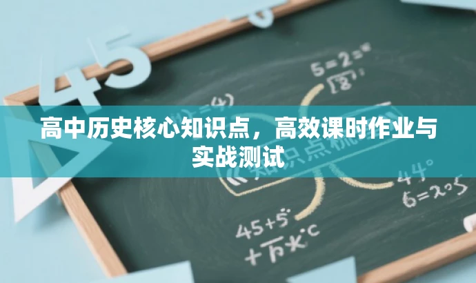 高中历史核心知识点,高效课时作业与实战测试 高中历史核心知识点,高效课时作业与实战测试