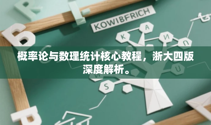 概率论与数理统计核心教程,浙大四版深度解析。 概率论与数理统计核心教程,浙大四版深度解析。