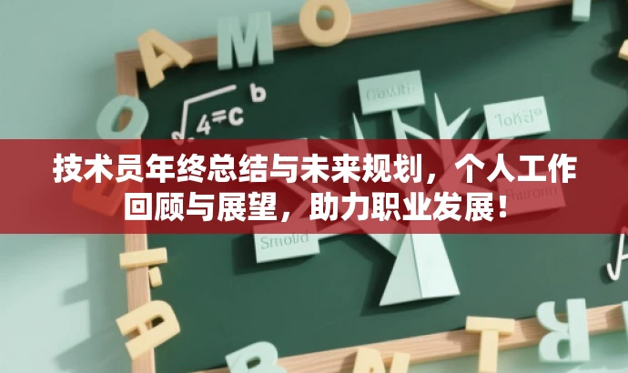 技术员年终总结与未来规划,个人工作回顾与展望,助力职业发展! 技术员年终总结与未来规划,个人工作回顾与展望,助力职业发展!