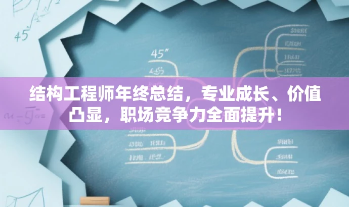 结构工程师年终总结,专业成长、价值凸显,职场竞争力全面提升! 结构工程师年终总结,专业成长、价值凸显,职场竞争力全面提升!