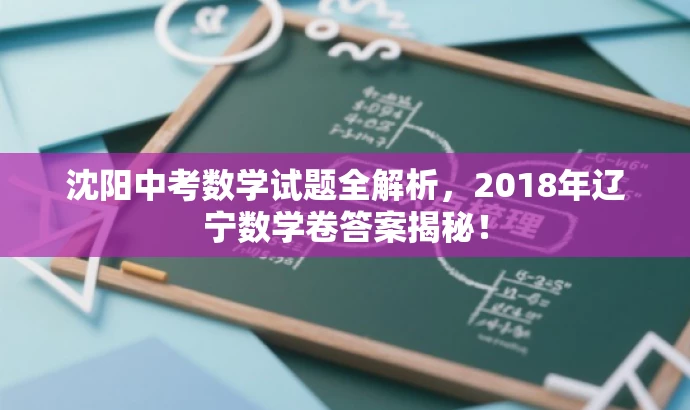 沈阳中考数学试题全解析,2018年辽宁数学卷答案揭秘! 沈阳中考数学试题全解析,2018年辽宁数学卷答案揭秘!