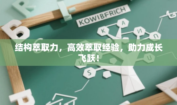 结构萃取力,高效萃取经验,助力成长飞跃! 结构萃取力,高效萃取经验,助力成长飞跃!