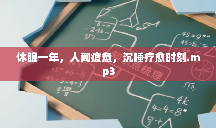 休眠一年,人间疲惫,沉睡疗愈时刻.mp3 休眠一年,人间疲惫,沉睡疗愈时刻.mp3