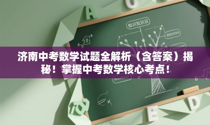 济南中考数学试题全解析(含答案)揭秘!掌握中考数学核心考点! 济南中考数学试题全解析(含答案)揭秘!掌握中考数学核心考点!
