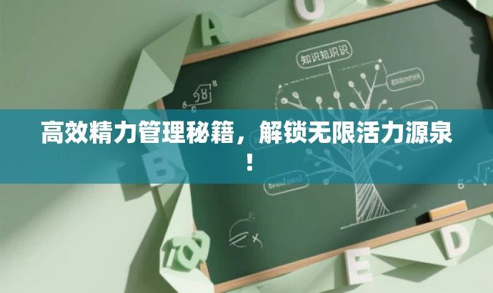 高效精力管理秘籍，解锁无限活力源泉！