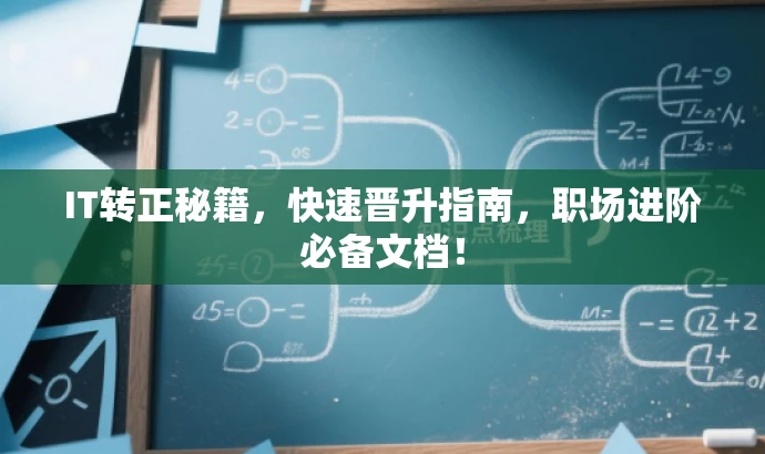IT转正秘籍,快速晋升指南,职场进阶必备文档! IT转正秘籍,快速晋升指南,职场进阶必备文档!