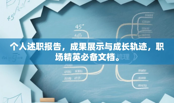 个人述职报告,成果展示与成长轨迹,职场精英必备文档。 个人述职报告,成果展示与成长轨迹,职场精英必备文档。