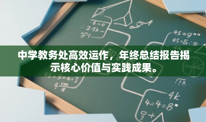 中学教务处高效运作,年终总结报告揭示核心价值与实践成果。 中学教务处高效运作,年终总结报告揭示核心价值与实践成果。