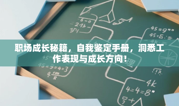 职场成长秘籍,自我鉴定手册,洞悉工作表现与成长方向! 职场成长秘籍,自我鉴定手册,洞悉工作表现与成长方向!