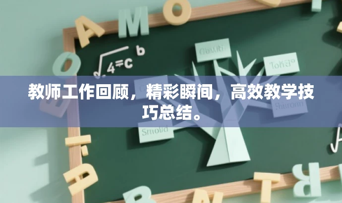 教师工作回顾,精彩瞬间,高效教学技巧总结。 教师工作回顾,精彩瞬间,高效教学技巧总结。