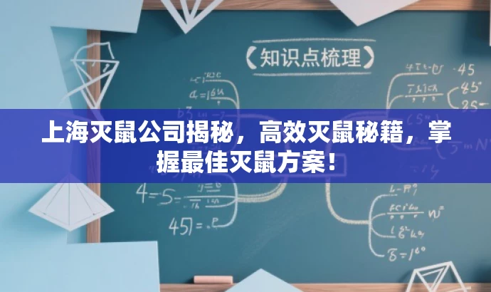 上海灭鼠公司揭秘,高效灭鼠秘籍,掌握最佳灭鼠方案! 上海灭鼠公司揭秘,高效灭鼠秘籍,掌握最佳灭鼠方案!