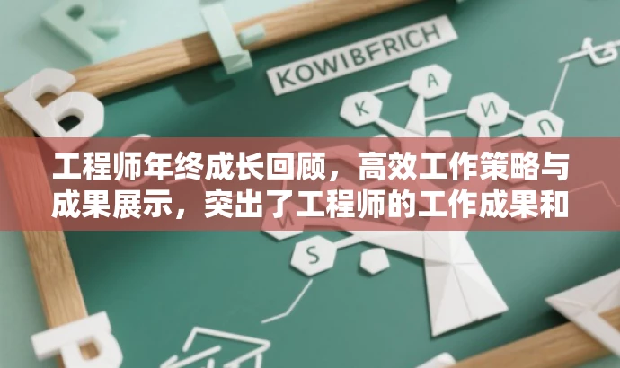 工程师年终成长回顾,高效工作策略与成果展示,突出了工程师的工作成果和策略,同时使用了营销效果的词汇来吸引目标人群的注意力。 工程师年终成长回顾,高效工作策略与成果展示,突出了工程师的工作成果和策略,同时使用了营销效果的词汇来吸引目标人群的注意力。