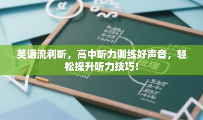 英语流利听,高中听力训练好声音,轻松提升听力技巧! 英语流利听,高中听力训练好声音,轻松提升听力技巧!