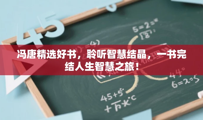 冯唐精选好书,聆听智慧结晶,一书完结人生智慧之旅! 冯唐精选好书,聆听智慧结晶,一书完结人生智慧之旅!