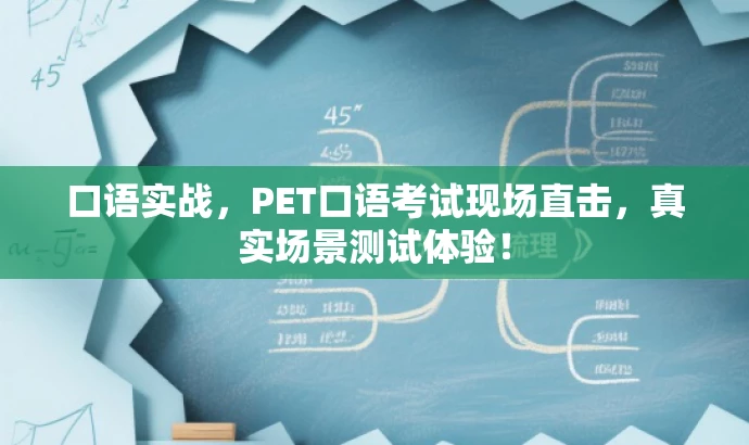 口语实战,PET口语考试现场直击,真实场景测试体验! 口语实战,PET口语考试现场直击,真实场景测试体验!