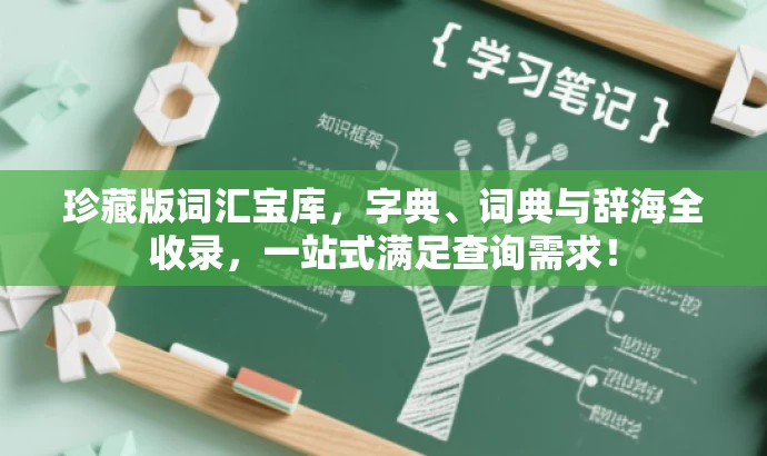 珍藏版词汇宝库,字典、词典与辞海全收录,一站式满足查询需求! 珍藏版词汇宝库,字典、词典与辞海全收录,一站式满足查询需求!